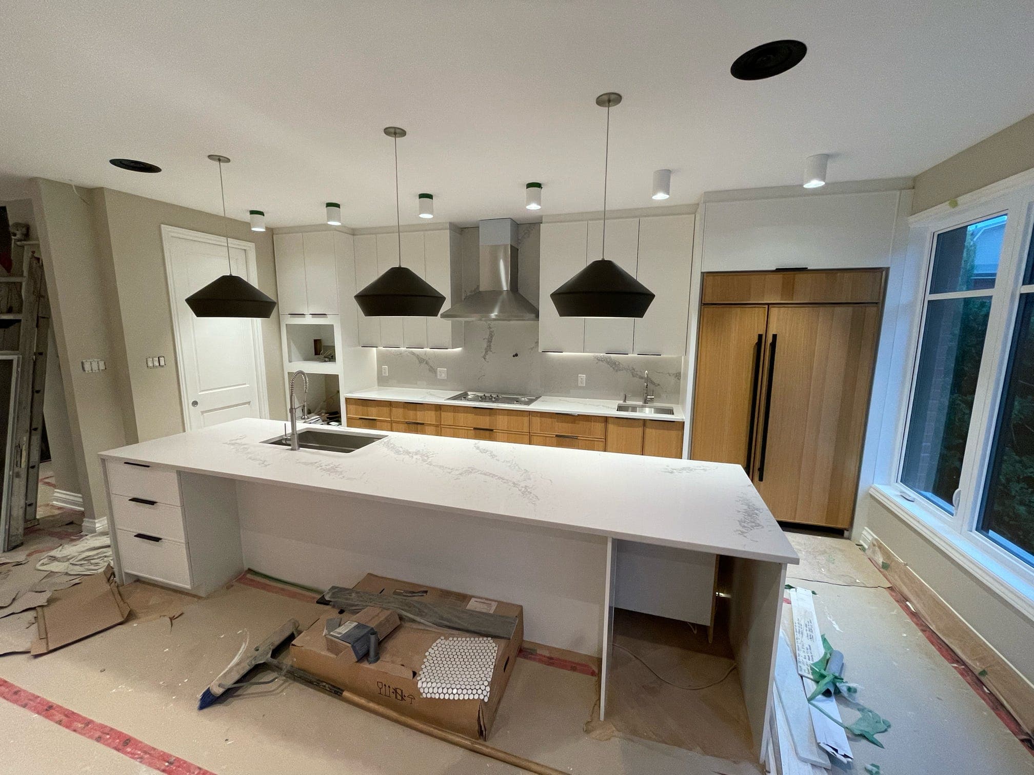 Rénovation de cuisine — armoires et finition